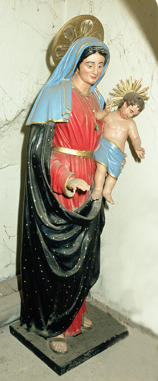 Madonna con Gesù Bambino (statua, opera isolata) - bottega italiana (sec. XIX)