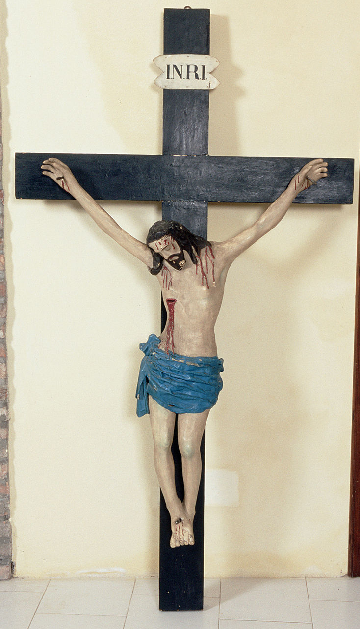 crocifisso, opera isolata - bottega ferrarese (sec. XIX)