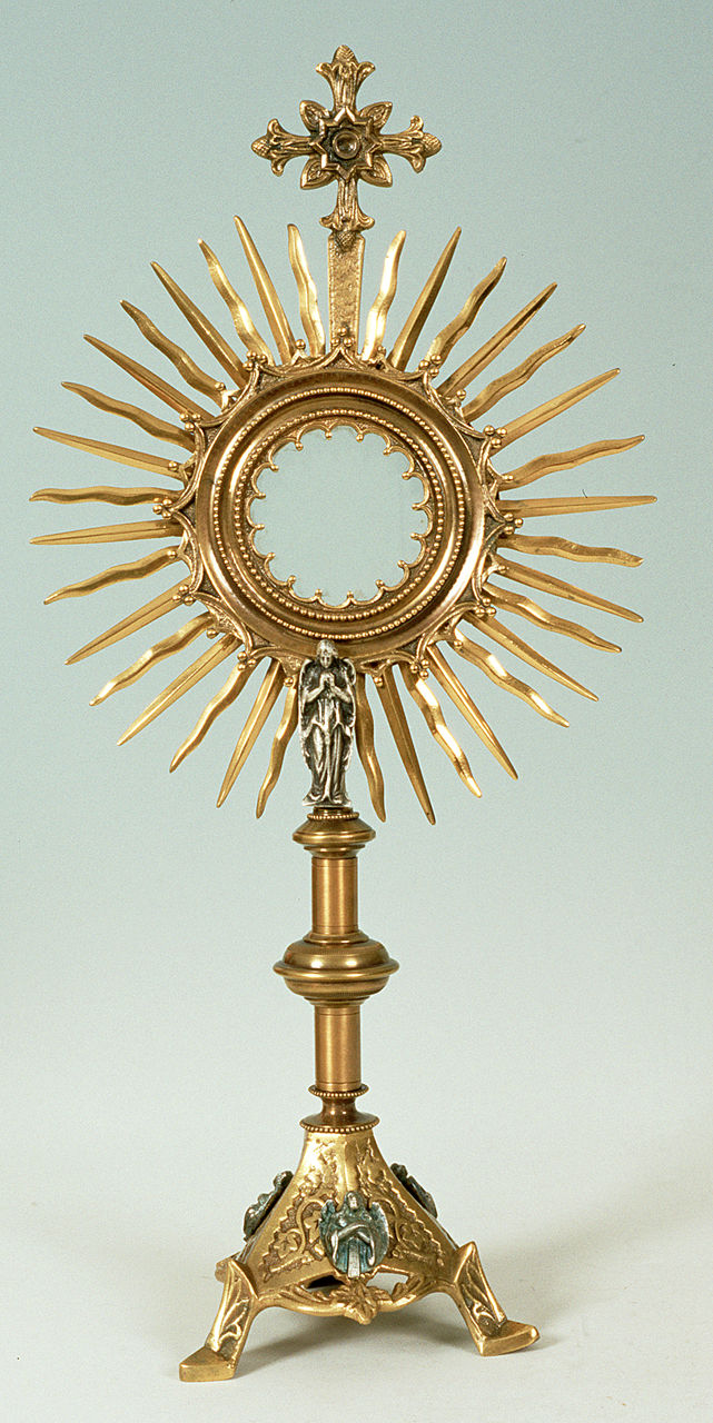 ostensorio - a raggiera, opera isolata - produzione italiana (secondo quarto sec. XX)