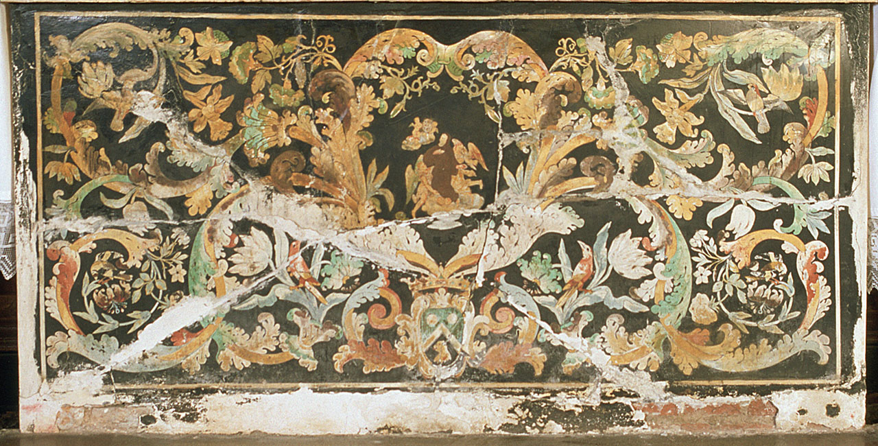 motivi decorativi vegetali; San Francesco da Paola (paliotto) - manifattura emiliana (sec. XVIII)
