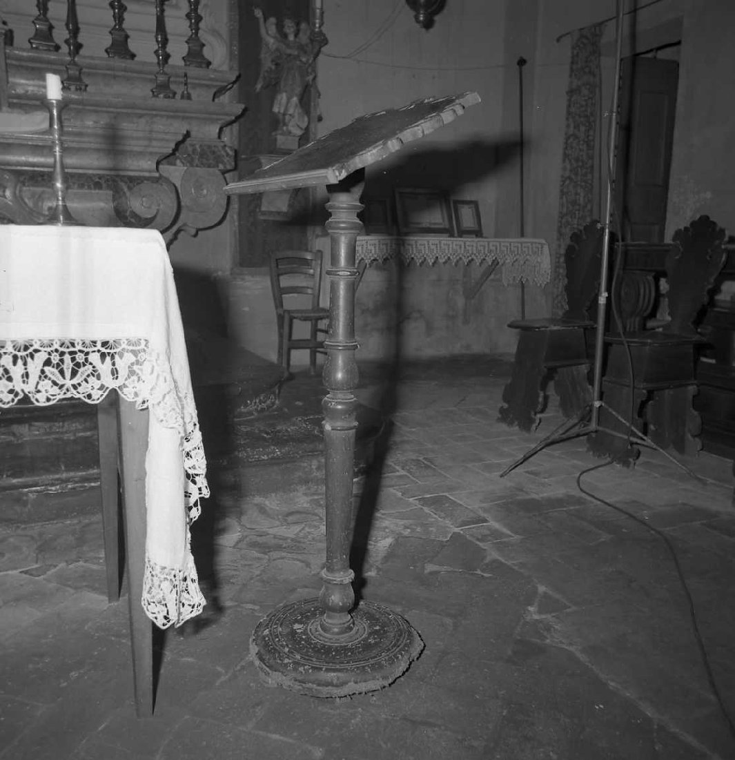 leggio - bottega emiliana (sec. XVII)