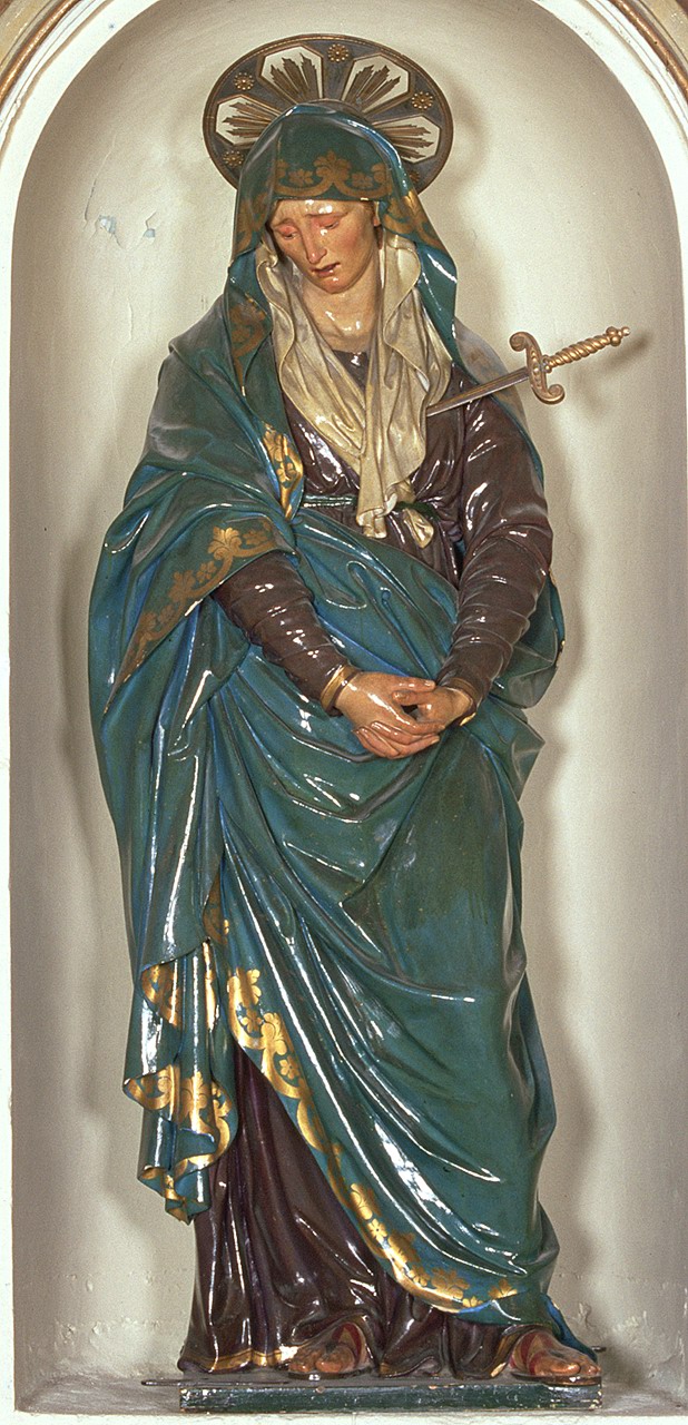 Madonna addolorata (statua, opera isolata) - ambito ferrarese (sec. XIX)