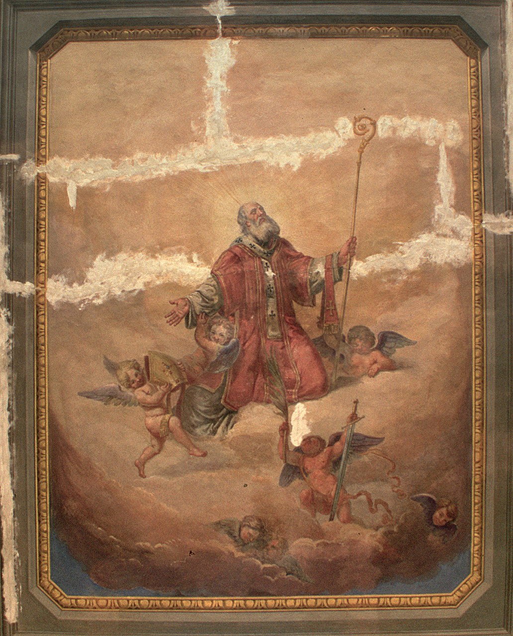 San Tommaso Beket in gloria (dipinto, opera isolata) di Domenichini Girolamo (sec. XIX)