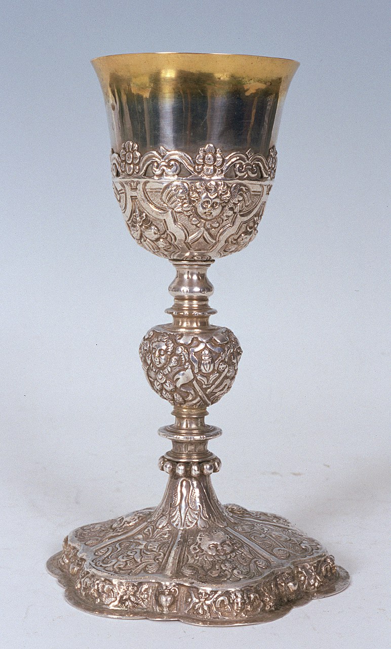 calice, opera isolata - bottega ferrarese (fine/inizio secc. XVI/ XVII)