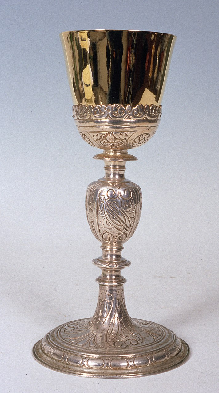 calice, opera isolata - bottega ferrarese (fine/inizio secc. XVI/ XVII)