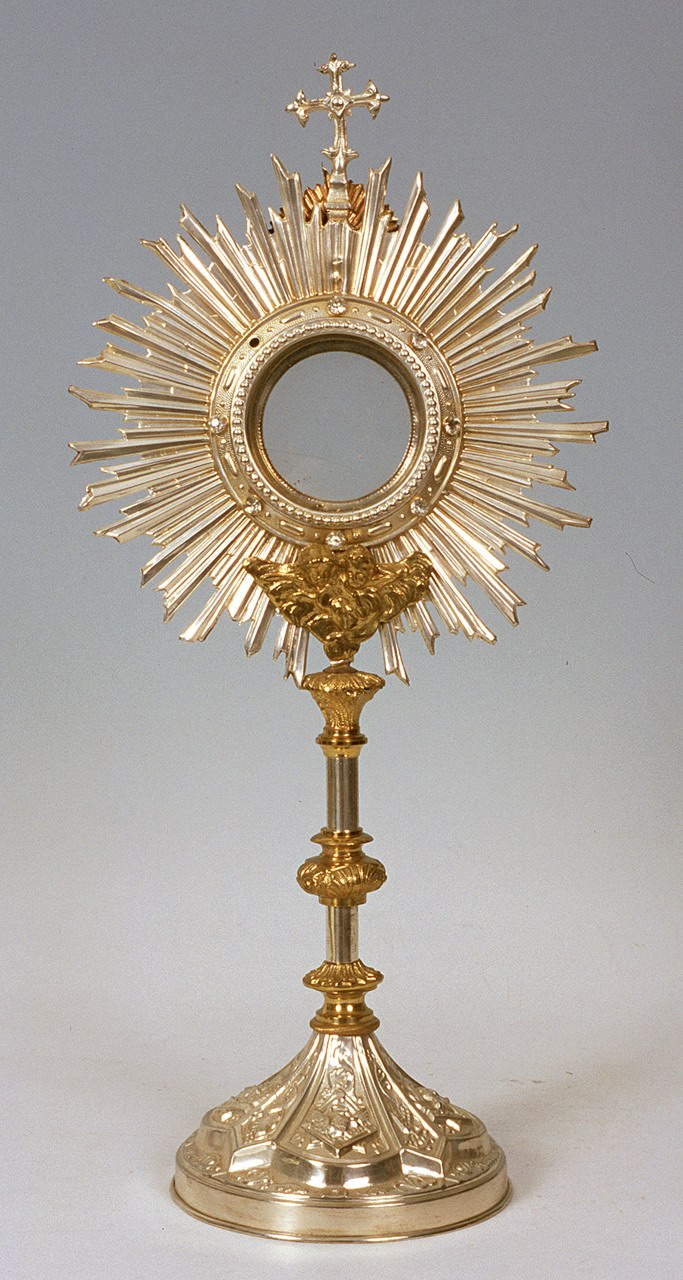 ostensorio, opera isolata - produzione italiana (primo quarto sec. XX)