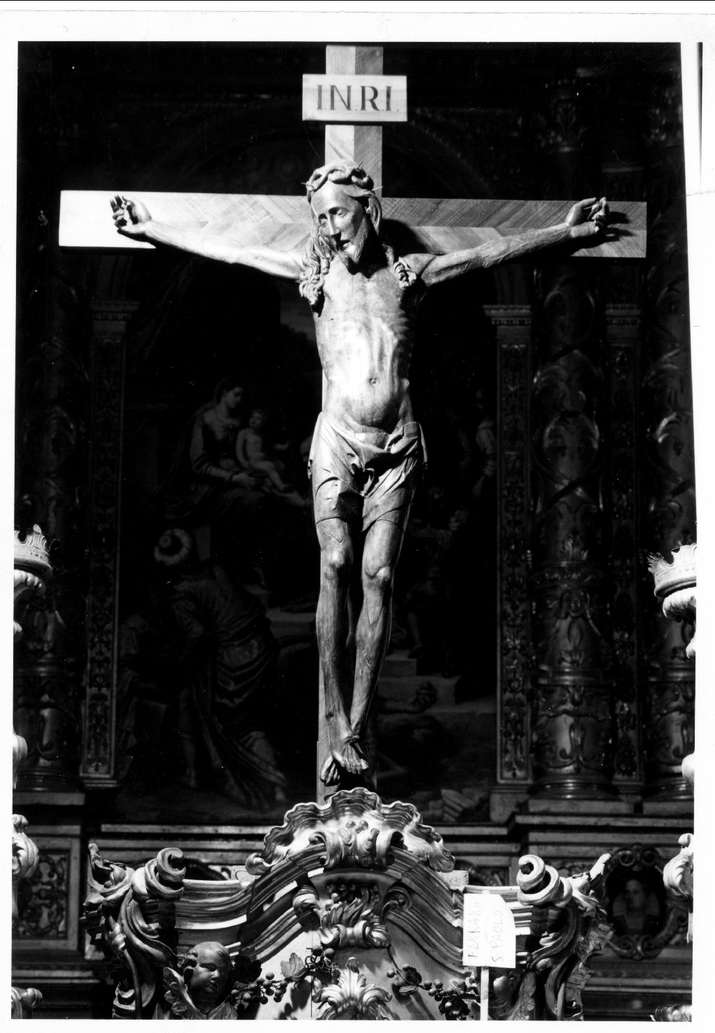 crocifisso - bottega ferrarese (metà sec. XV)