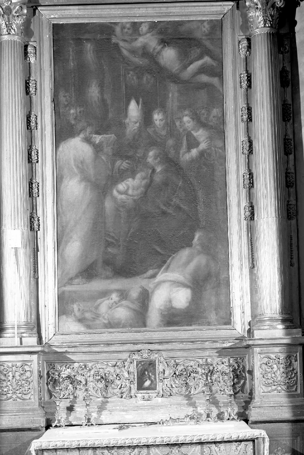 circoncisione di Gesù Bambino (dipinto) di Filippi Sebastiano detto Bastianino (sec. XVI)