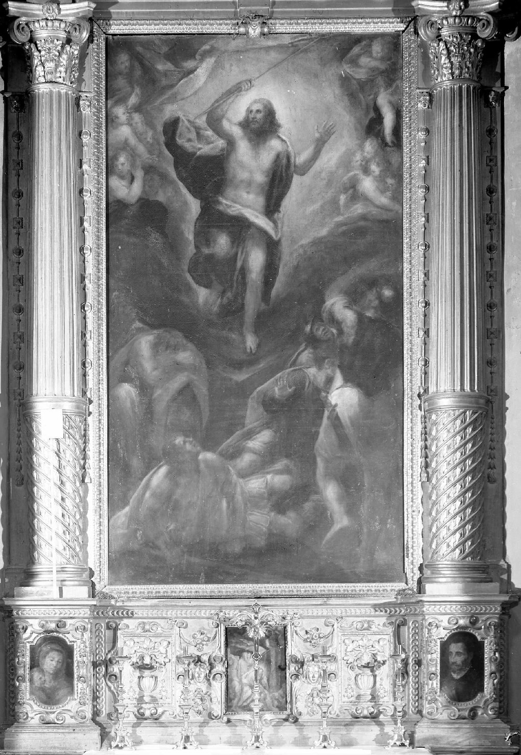 resurrezione di Cristo (dipinto) di Filippi Sebastiano detto Bastianino (sec. XVI)
