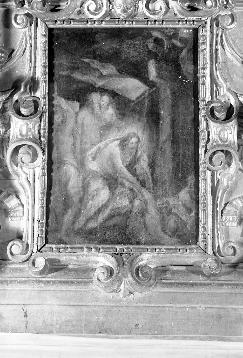 discesa di Cristo al limbo (dipinto) di Filippi Sebastiano detto Bastianino (sec. XVI)