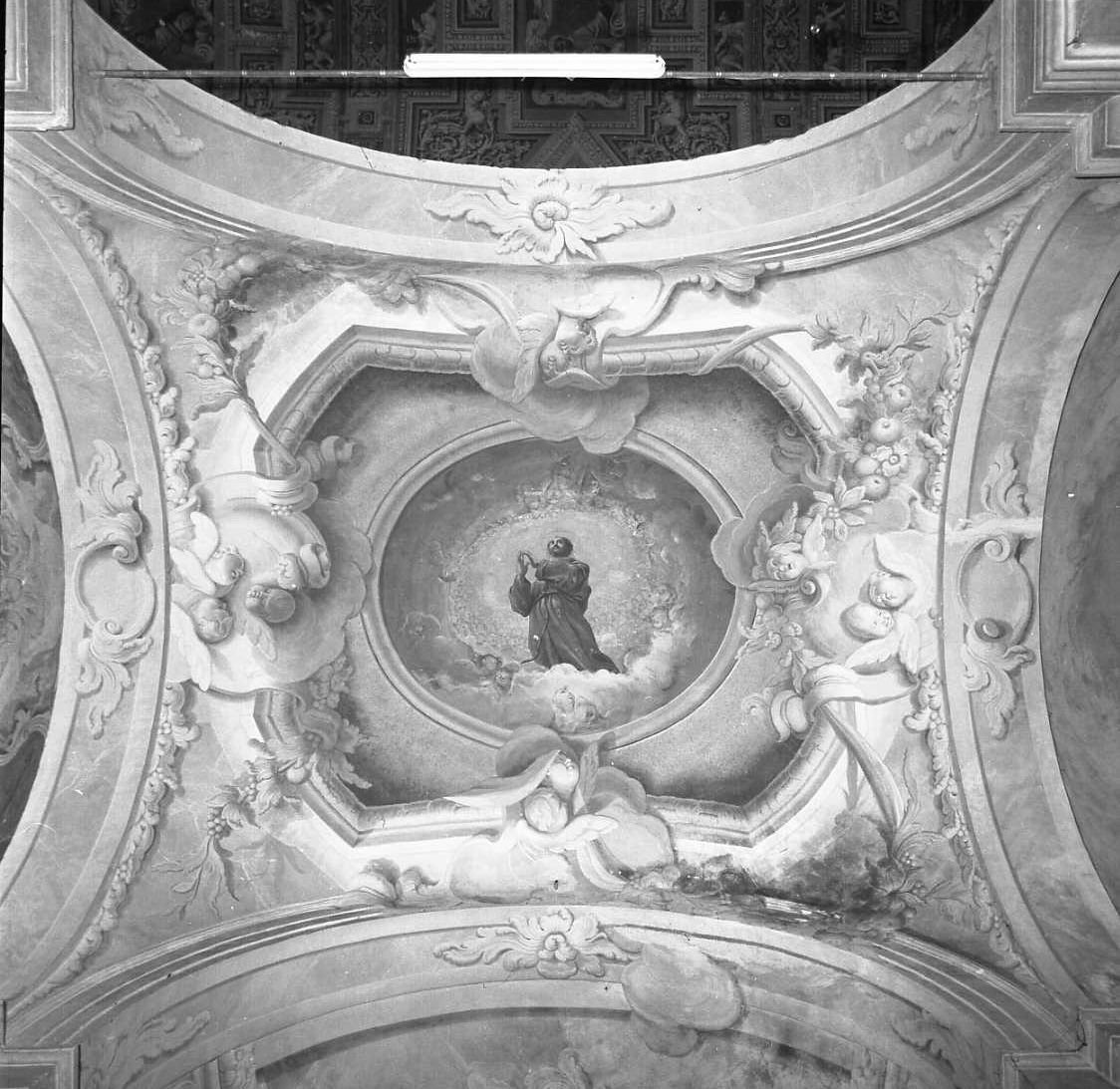 gloria di San Francesco (dipinto) di Rivarola Alfonso detto Ghenda (sec. XVII)