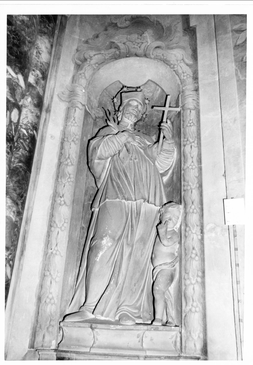 San Giovanni Nepomuceno (statua, elemento d'insieme) - ambito ferrarese (sec. XVIII)