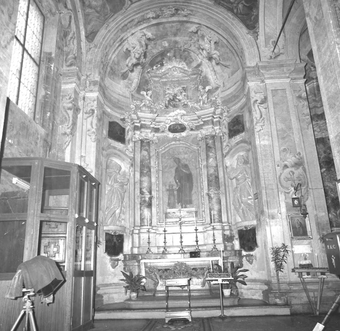 San Giuseppe e Gesù Bambino (scultura) di Porri Filippo (sec. XVII)