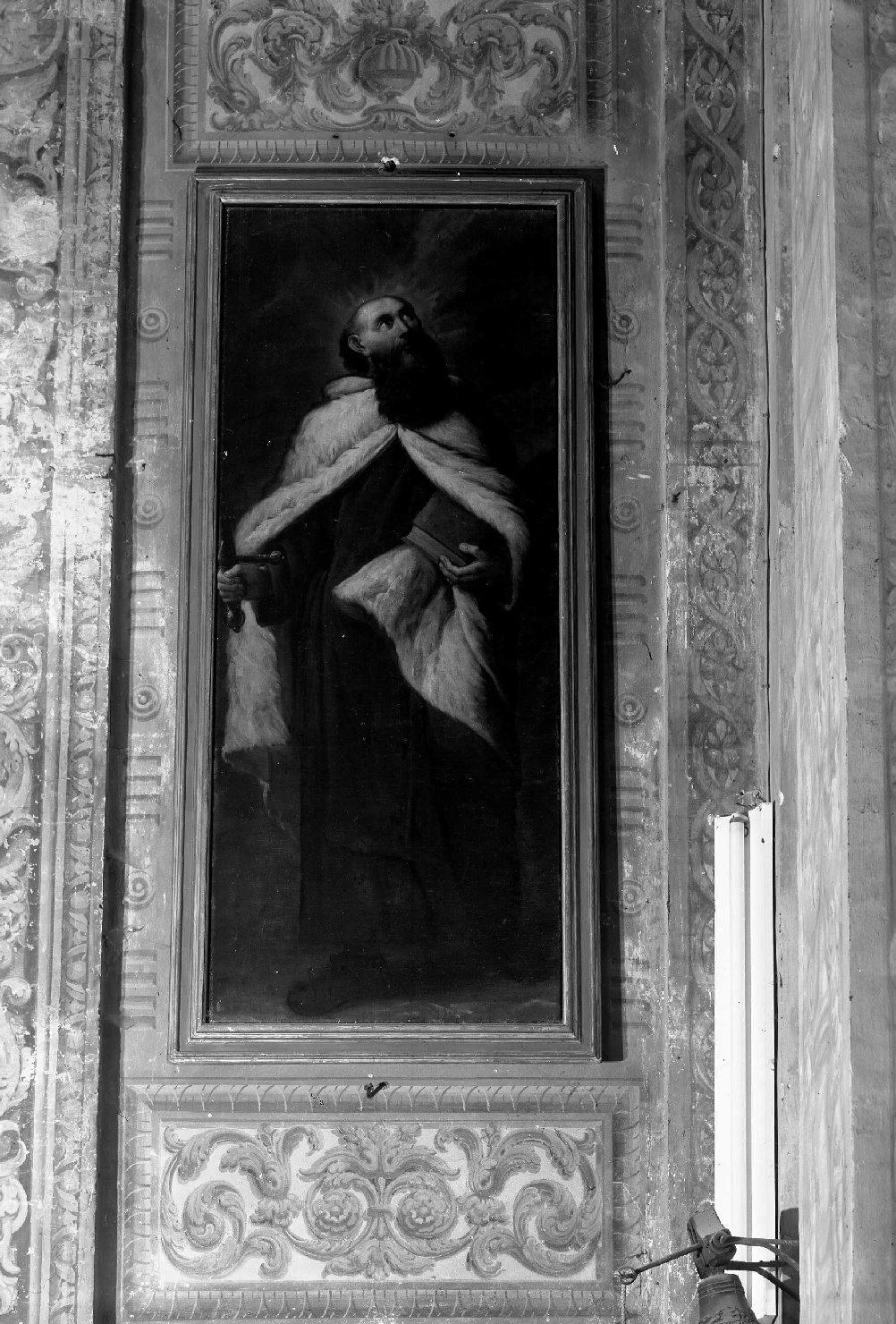 santo carmelitano (dipinto) - ambito ferrarese (sec. XVII)