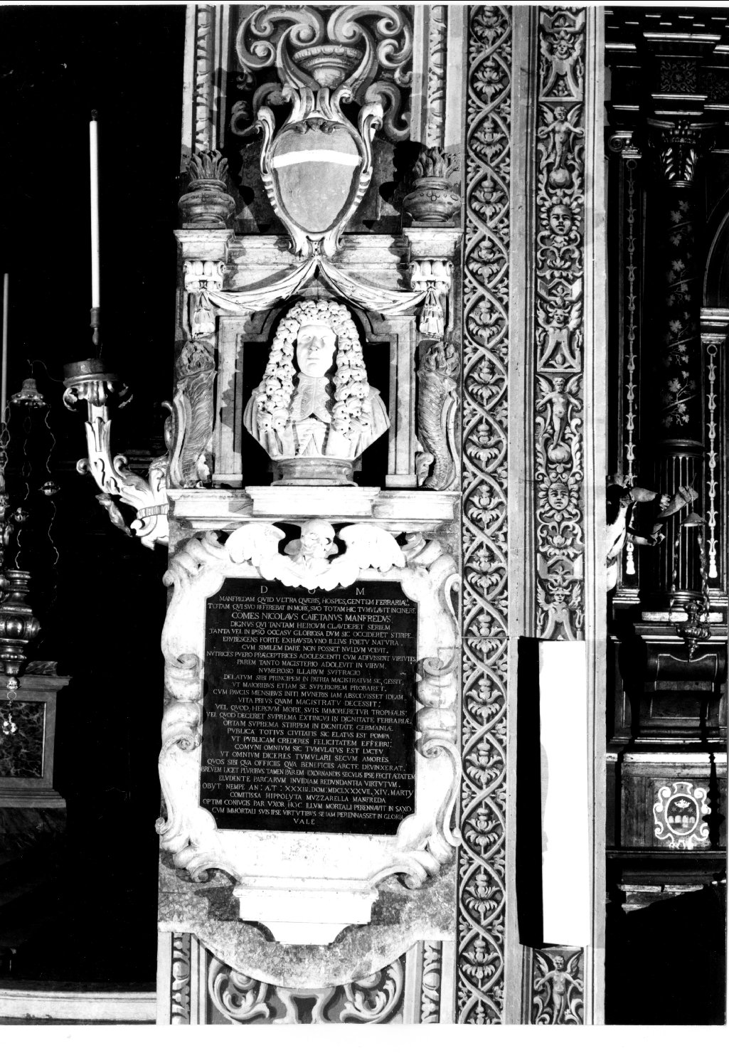 monumento funebre - ambito ferrarese (sec. XVII)