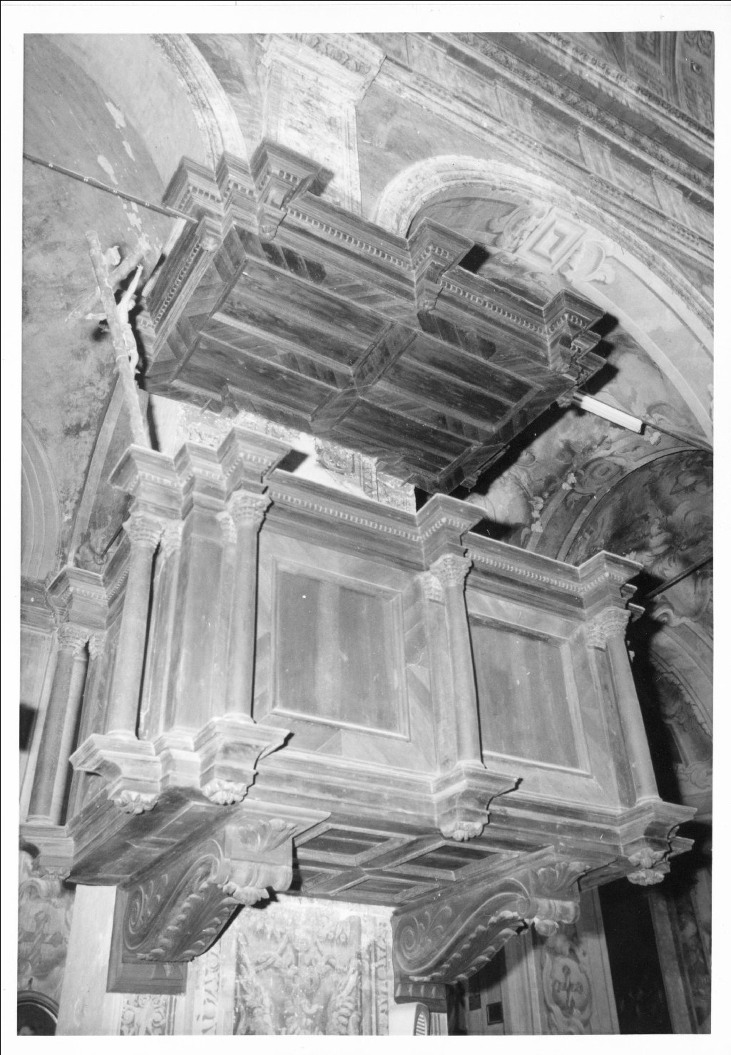 pulpito - ambito ferrarese (sec. XVI)