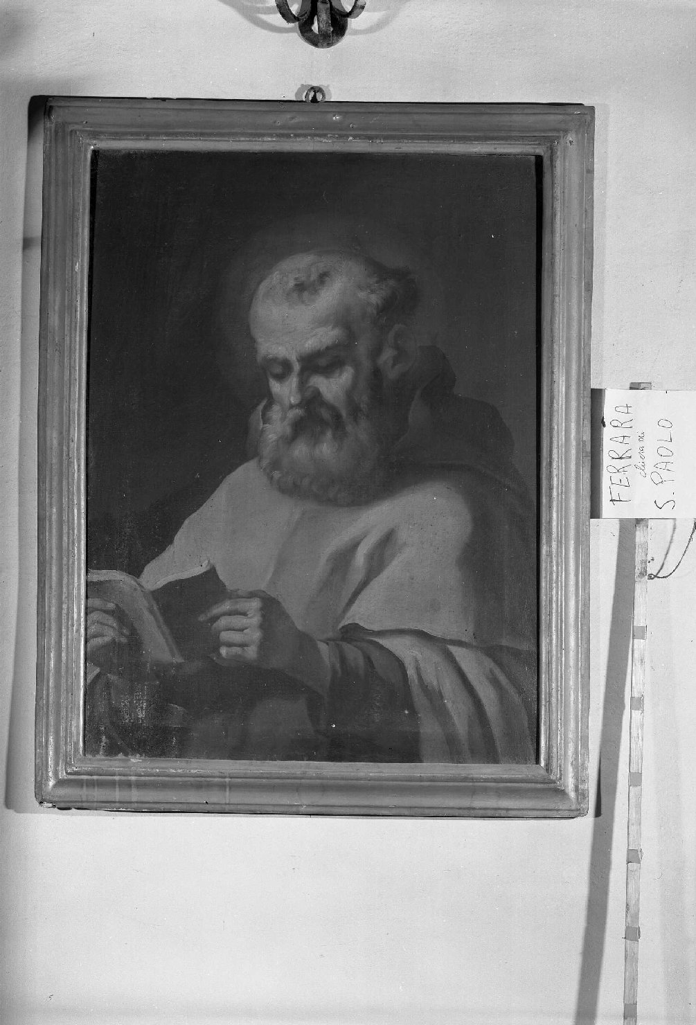 San Nicolio Contri in preghiera (dipinto) - ambito ferrarese (sec. XVII)