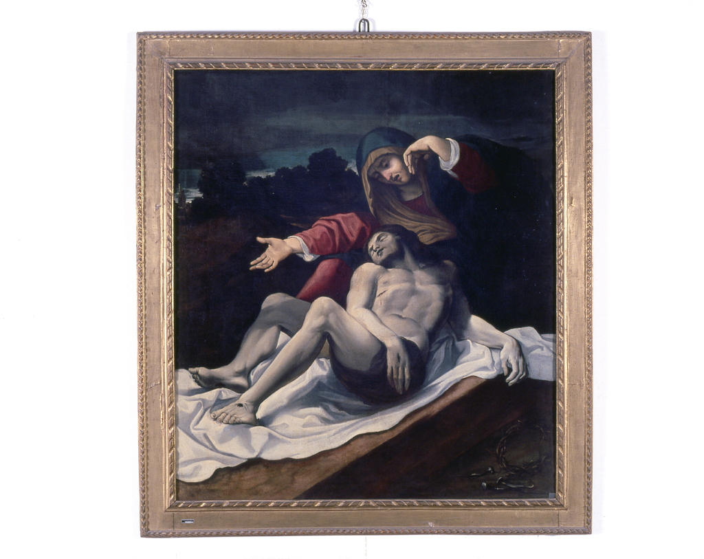 Cristo morto (dipinto) di Garbieri Lorenzo (attribuito) (prima metà sec. XVII)