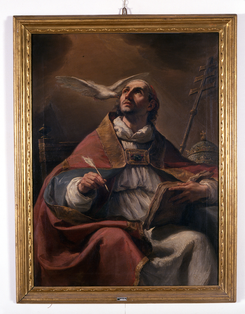 San Gregorio Magno (dipinto) di Gandolfi Ubaldo (sec. XVIII)