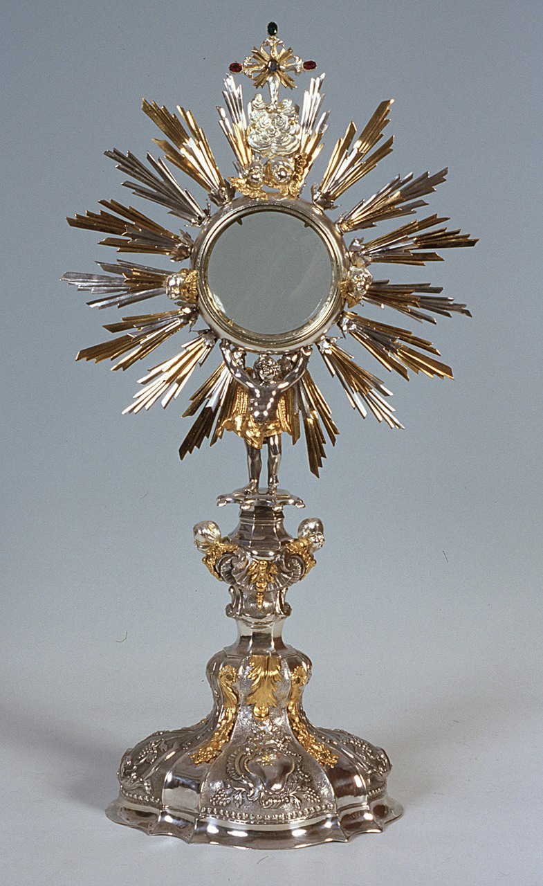 ostensorio - a raggiera - bottega ferrarese (sec. XVIII)