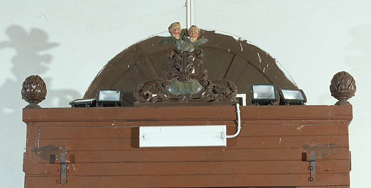 cimasa - bottega ferrarese (fine/inizio secc. XVIII/ XIX)