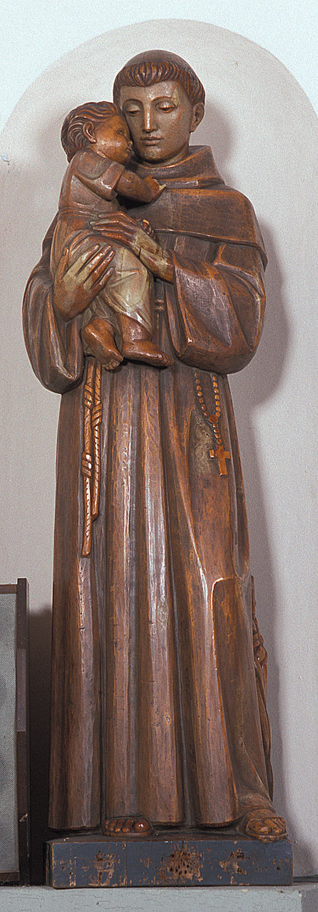 Sant'Antonio da Padova (statua) di Moroder Giuseppe (sec. XX)