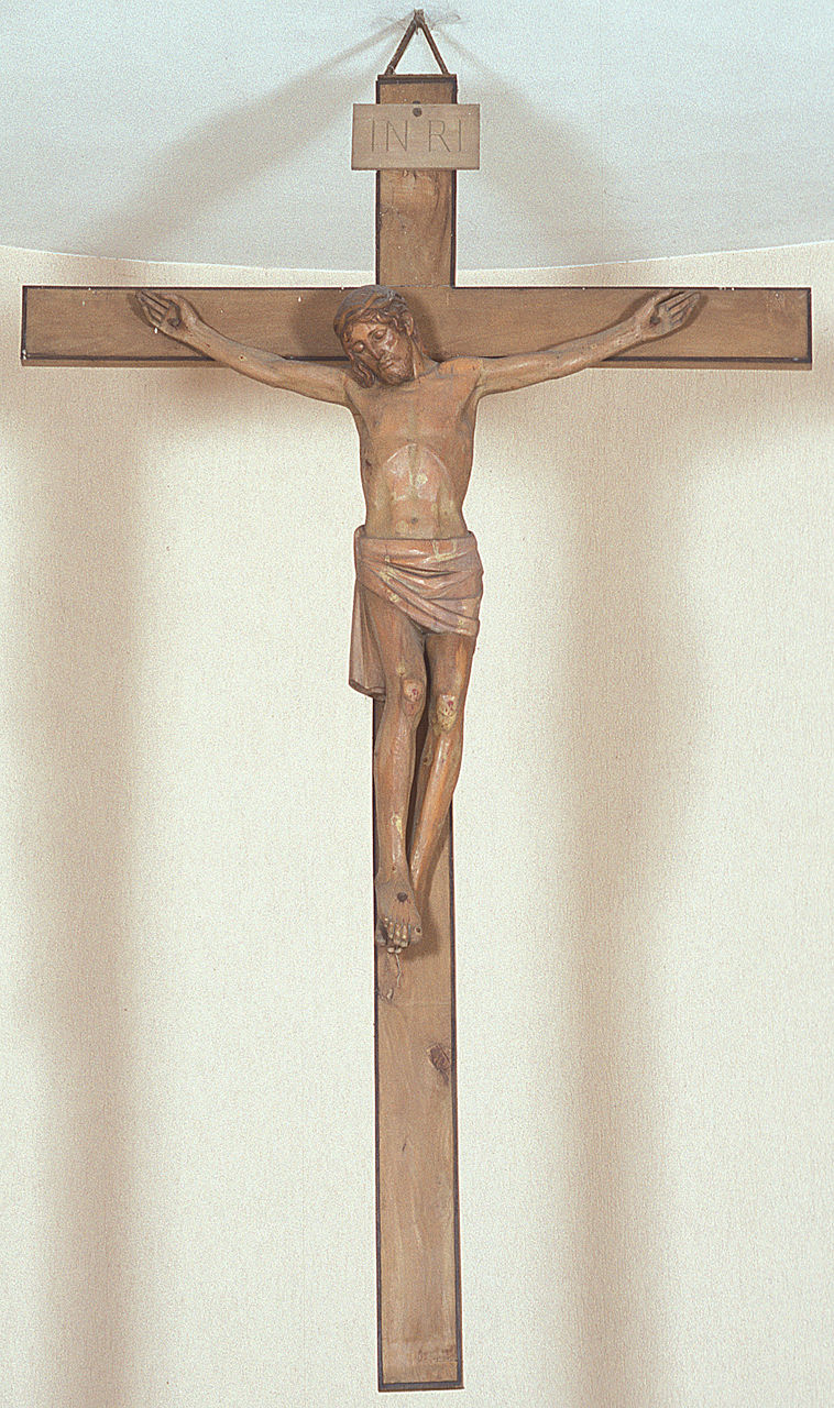 Cristo crocifisso (scultura, opera isolata) di Moroder Giuseppe (sec. XX)