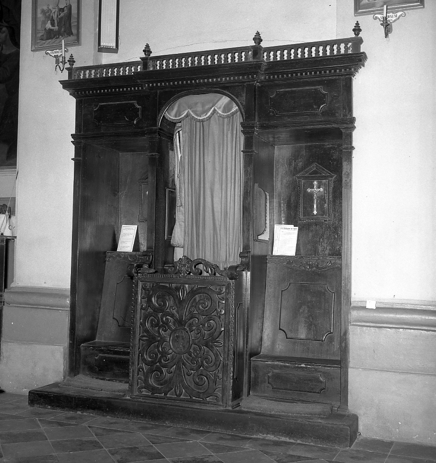 confessionale - bottega italiana (sec. XVII)