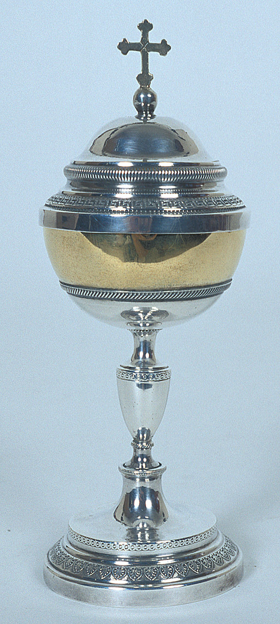 pisside da viatico - bottega italiana (ultimo quarto sec. XIX)