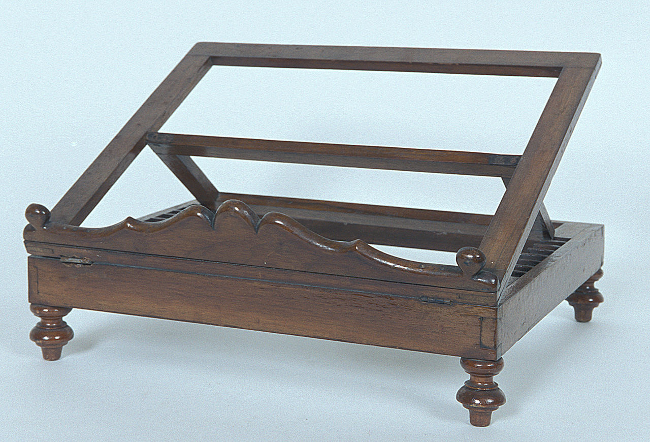 leggio - bottega italiana (fine/inizio secc. XIX/ XX)