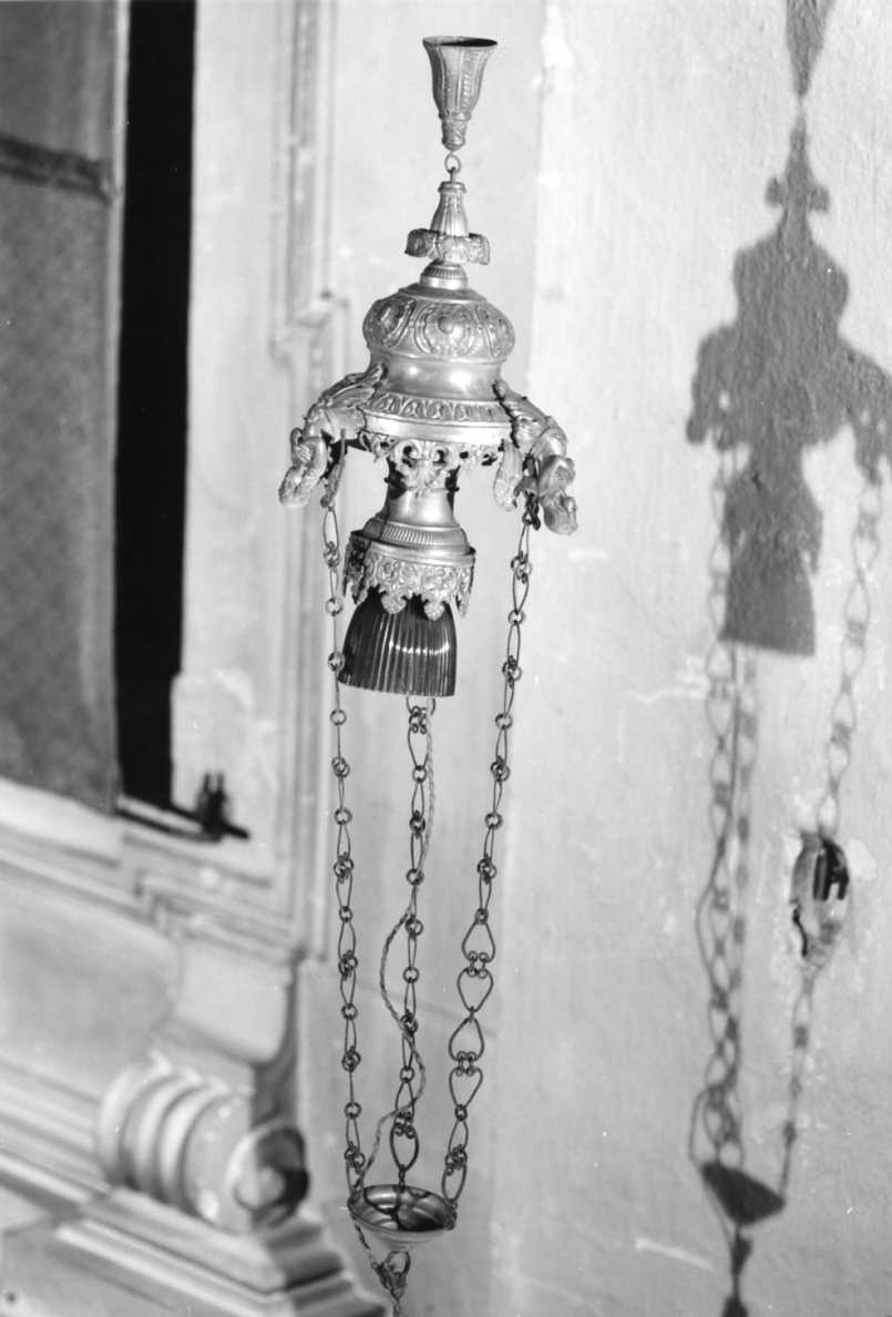 lampada pensile - ambito emiliano (seconda metà sec. XIX)