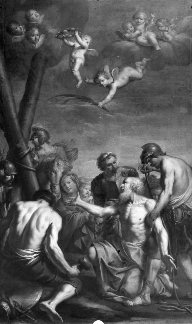 Martirio di Sant'Andrea (pala d'altare) di Rossi Antonio (sec. XVIII)
