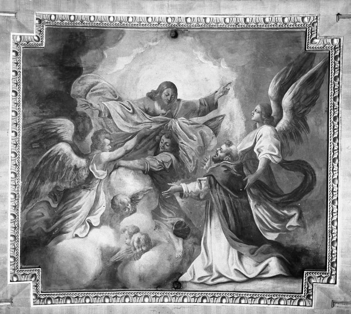 Gloria di San Domenico (dipinto, elemento d'insieme) di Righetti Mario (sec. XVII)