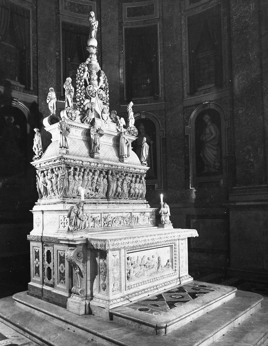 altare - a blocco di Salvolini Angelo, Tesi Mauro (sec. XVIII)
