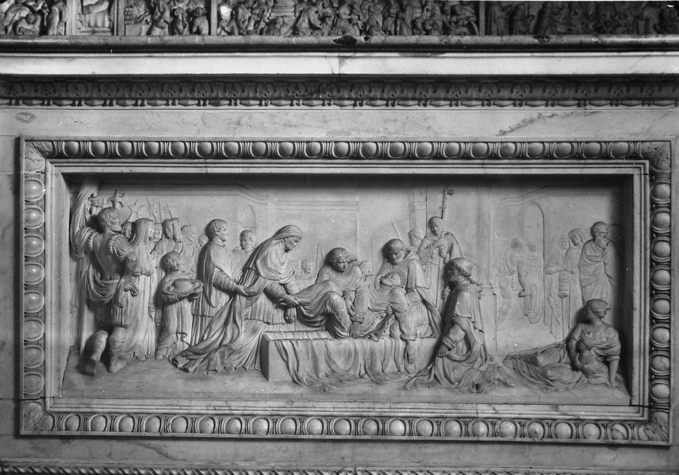 Sepoltura di San Domenico (paliotto) di Boudard Giovanni Battista (bottega), Bianconi Carlo (sec. XVIII)