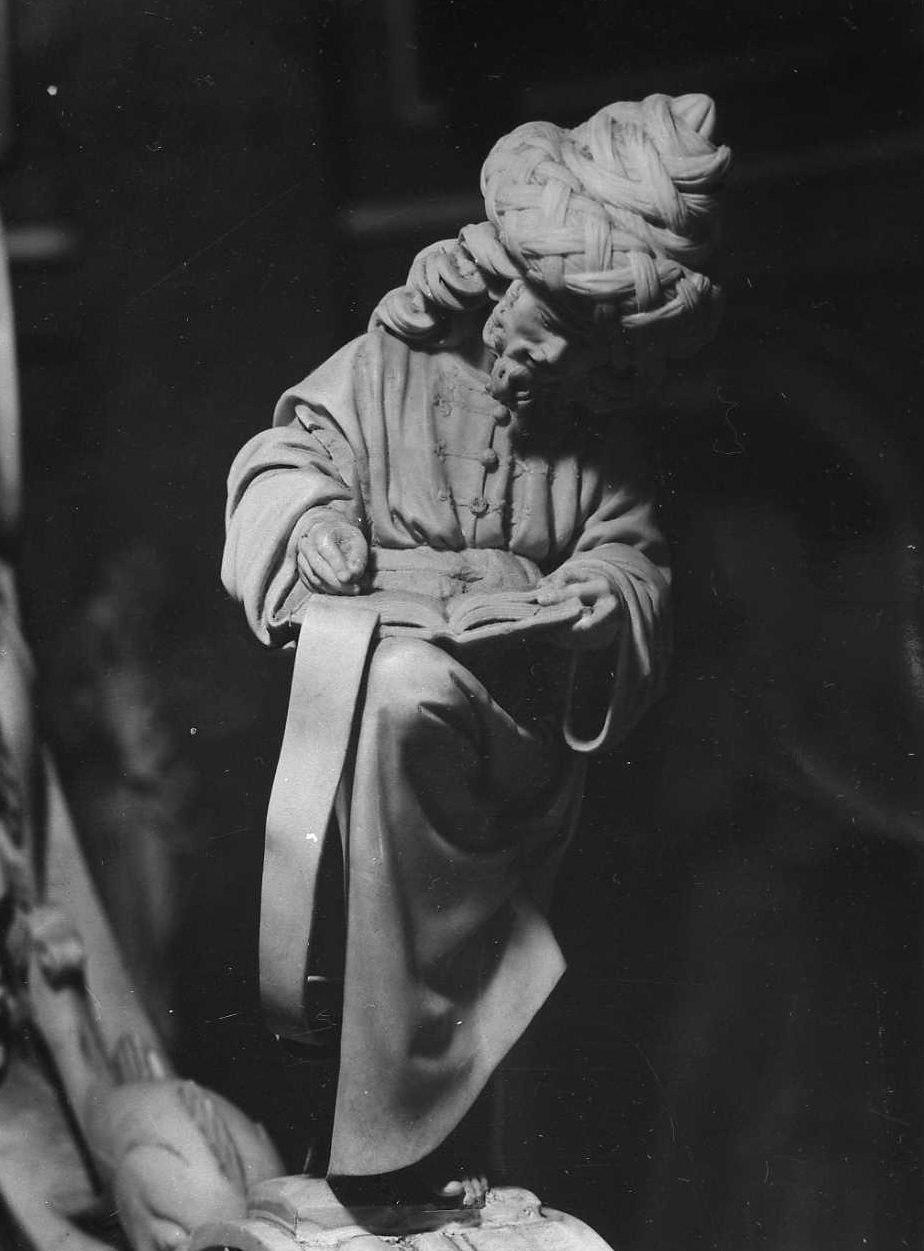 San Marco evangelista (scultura, elemento d'insieme) di Niccolò de Apulia detto Niccolò dell'Arca (sec. XV)