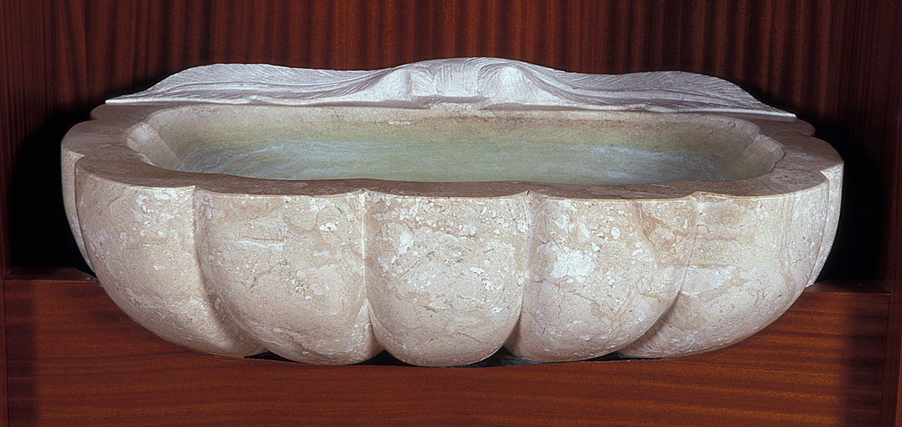 acquasantiera, serie - produzione italiana (sec. XX)