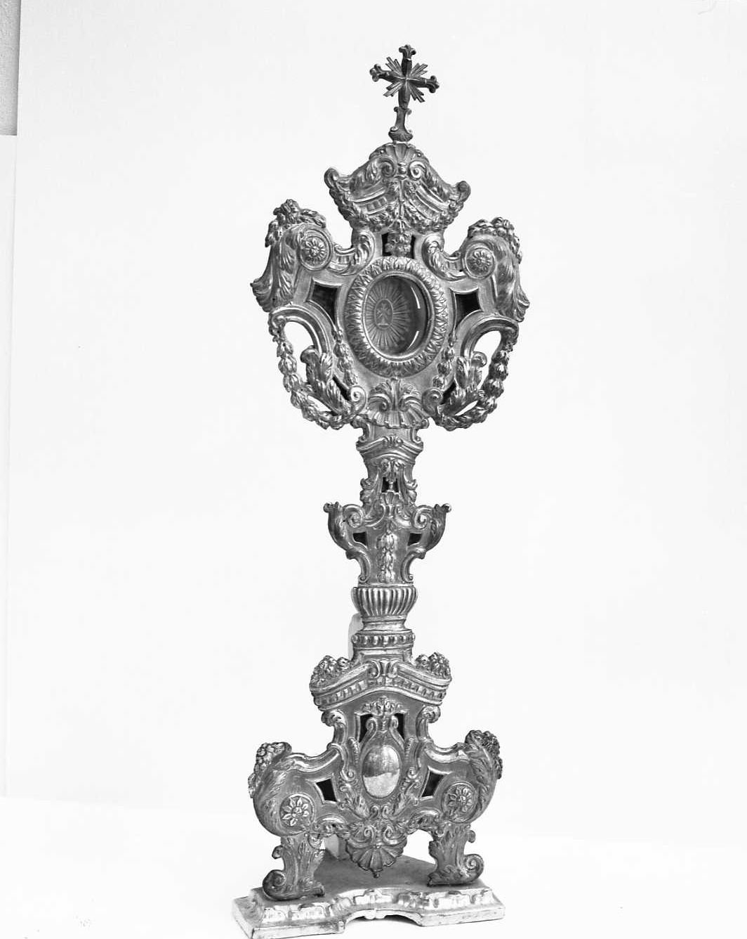 reliquiario - a ostensorio - ambito emiliano (sec. XIX)