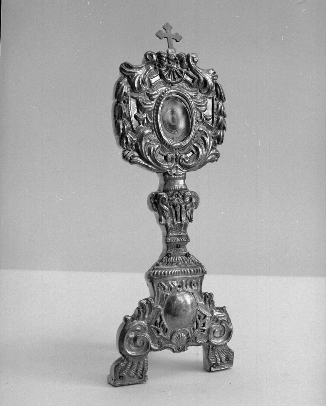 reliquiario - a ostensorio - ambito emiliano (ultimo quarto sec. XVIII)