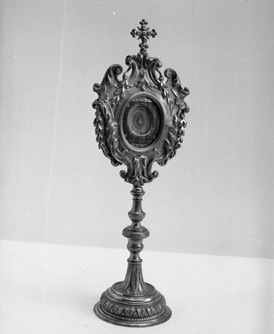 reliquiario - a ostensorio - ambito emiliano (ultimo quarto sec. XVIII)