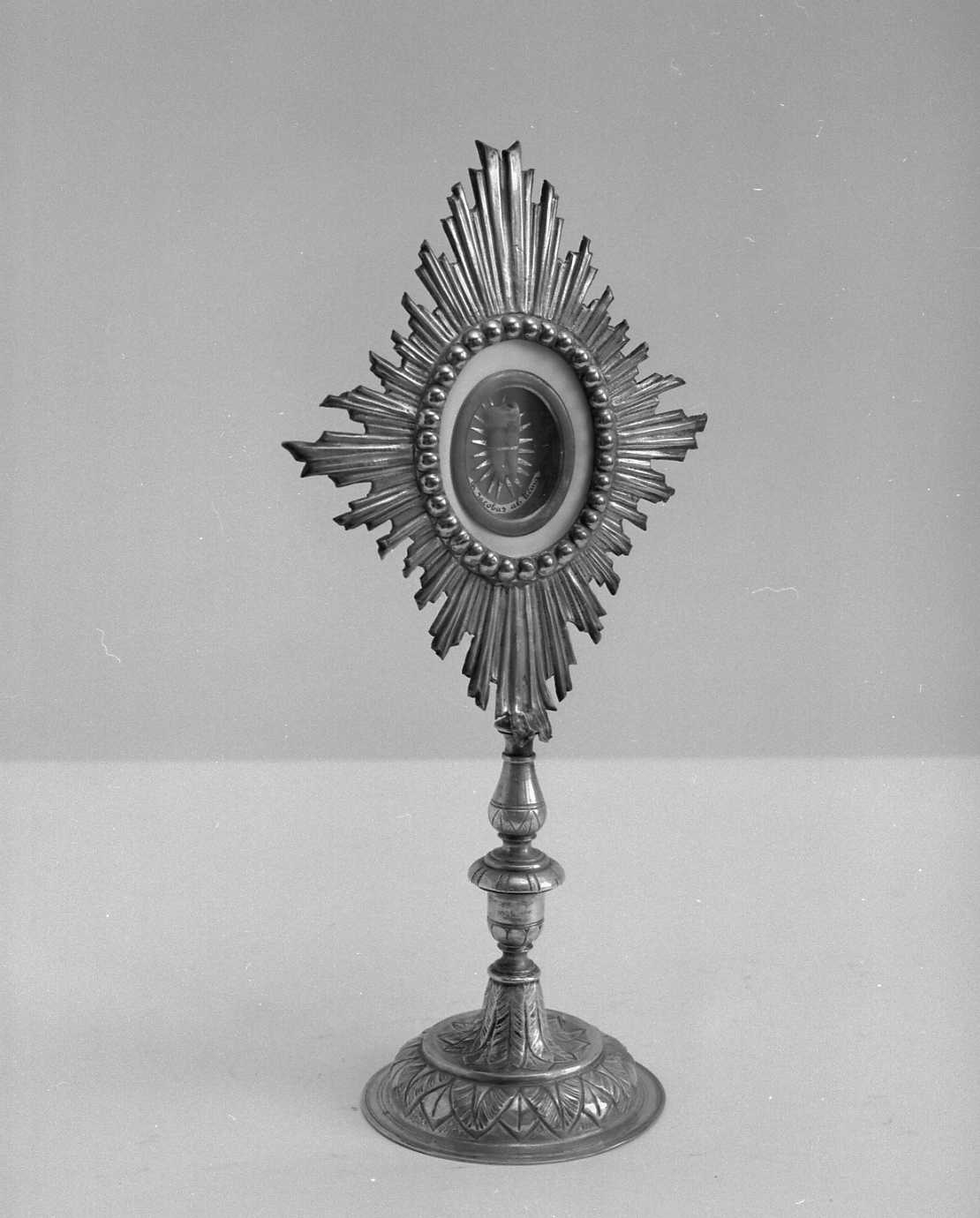 reliquiario - a ostensorio - ambito emiliano (secc. XVIII/ XIX)