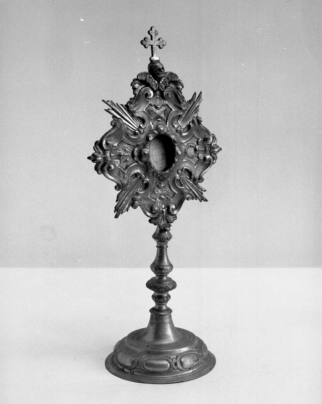 reliquiario - a ostensorio - ambito emiliano (secc. XVIII/ XIX)