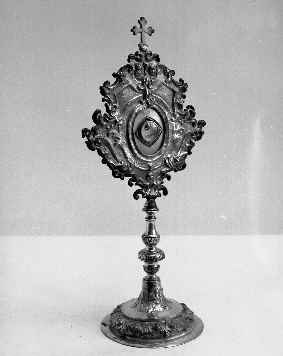 reliquiario - a ostensorio - ambito emiliano (seconda metà sec. XVIII)