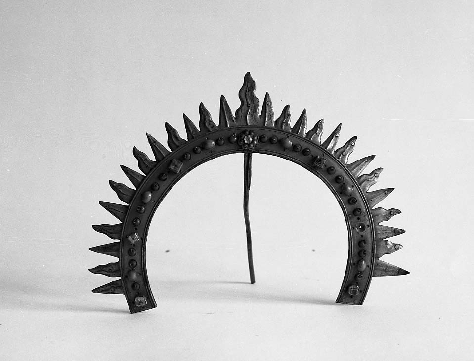 corona di immagine sacra - ambito emiliano (secc. XVIII/ XIX)