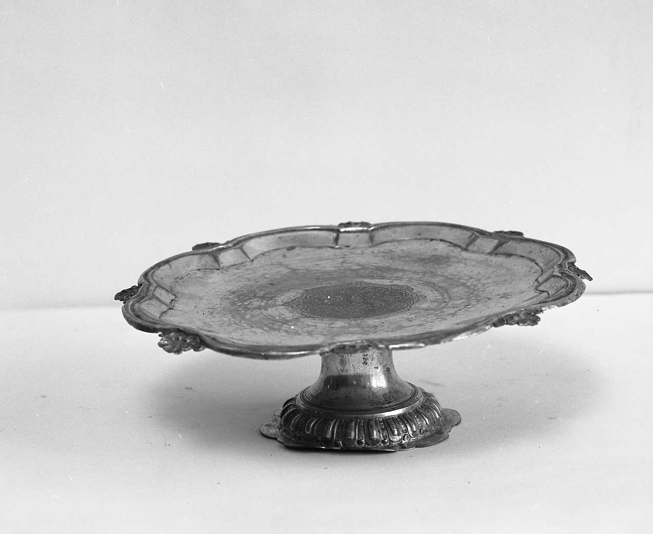 alzata - ambito emiliano (seconda metà sec. XIX)