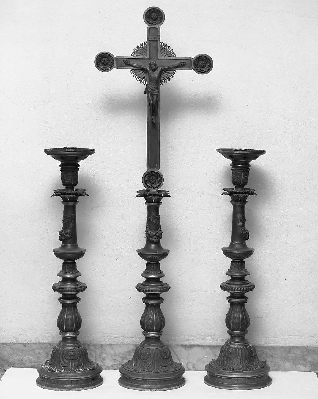 candeliere - produzione emiliana (ultimo quarto sec. XIX)