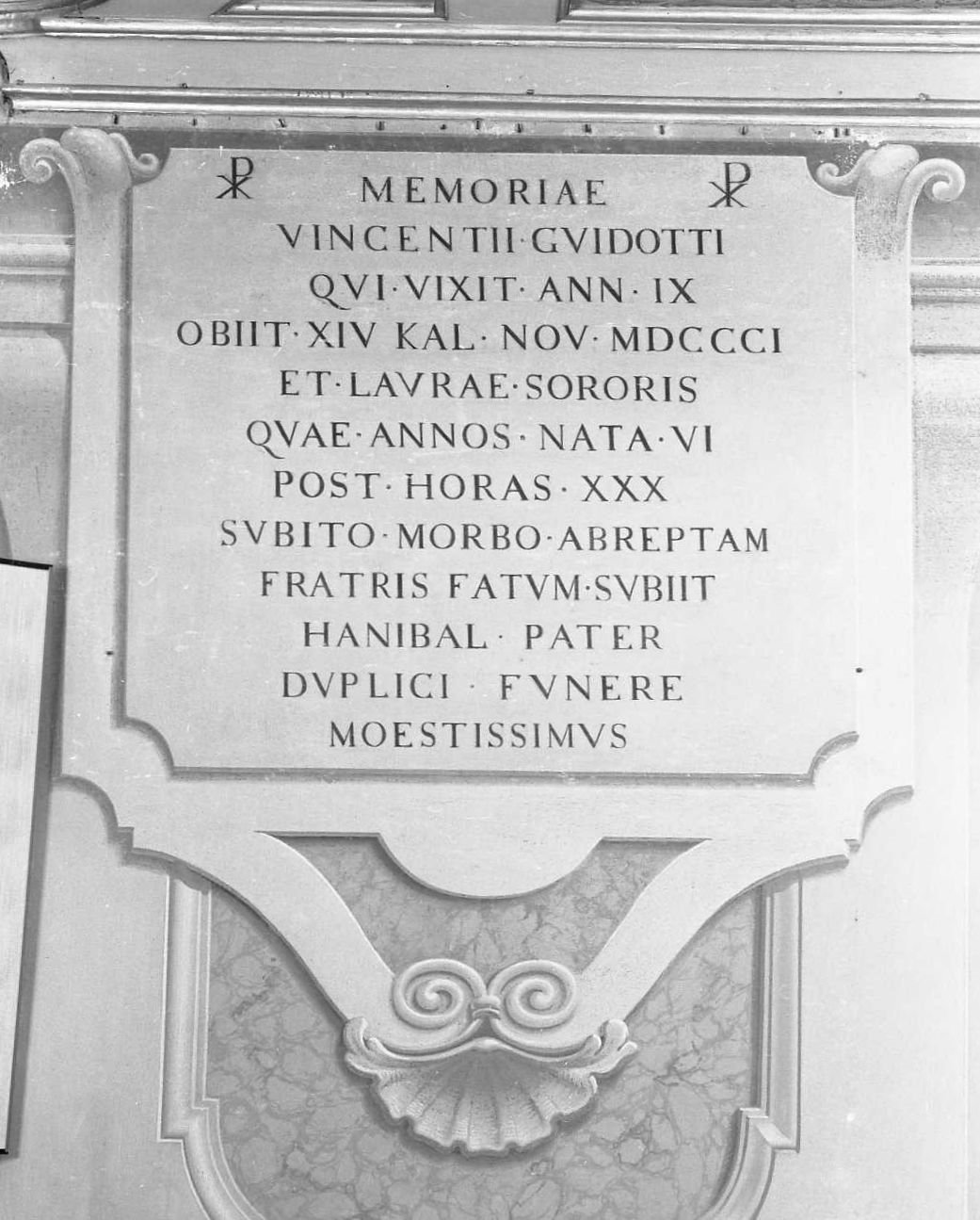 lapide commemorativa - ambito bolognese (sec. XIX)