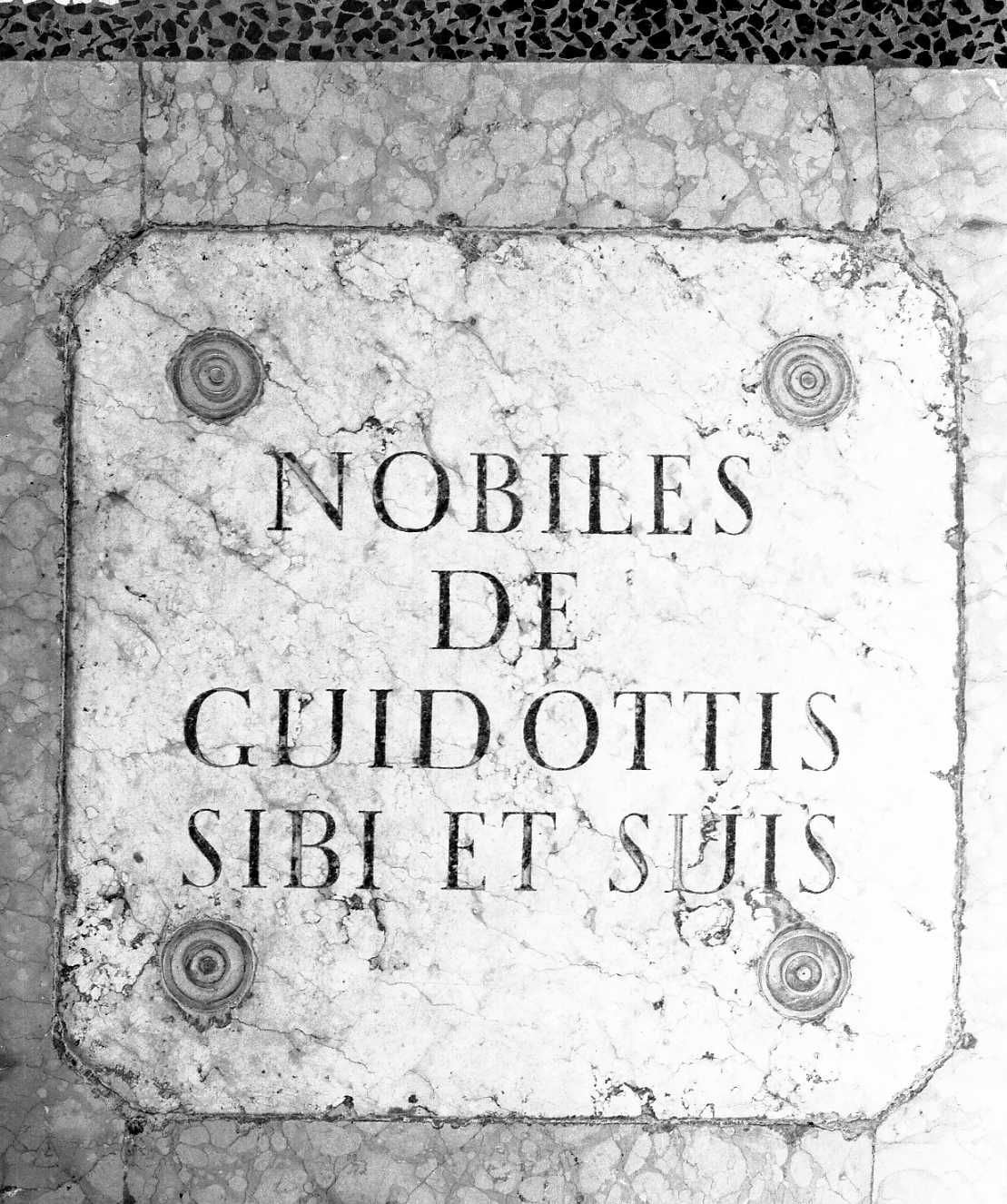 lapide tombale - ambito emiliano (sec. XVIII)