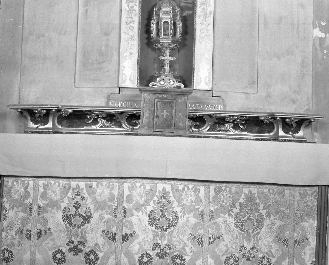 gradino d'altare - ambito emiliano (sec. XVIII)