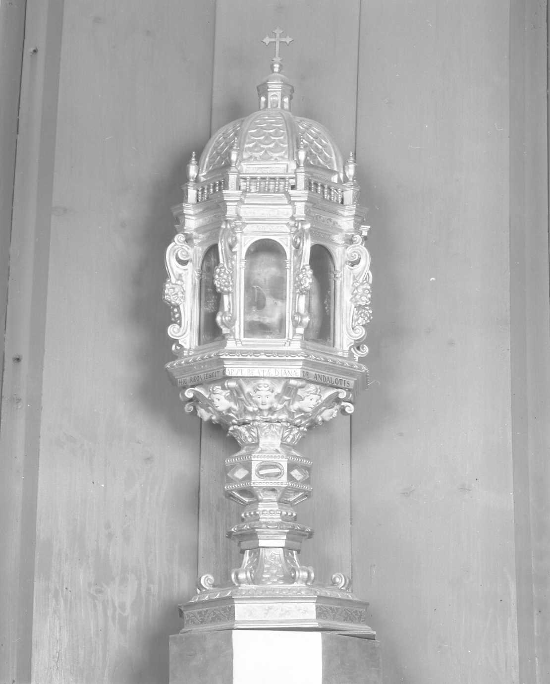 reliquiario - ambito emiliano (prima metà sec. XVII)